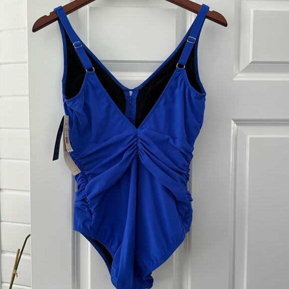 GOTTEX One Piece Cobalt Blue Bathing Suit - Size 14 - Picture 7 of 10